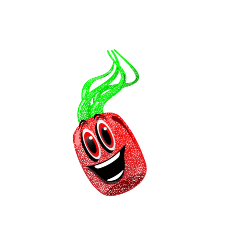 Red candy on tree