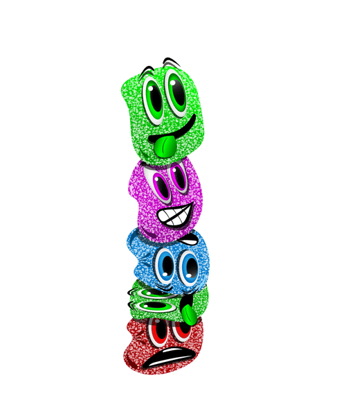 Candy cousins stacked
